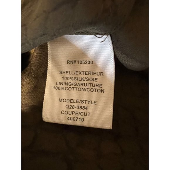 Joie Silk Dress M Medium Olive Green Black Snake Print - Picture 9 of 9